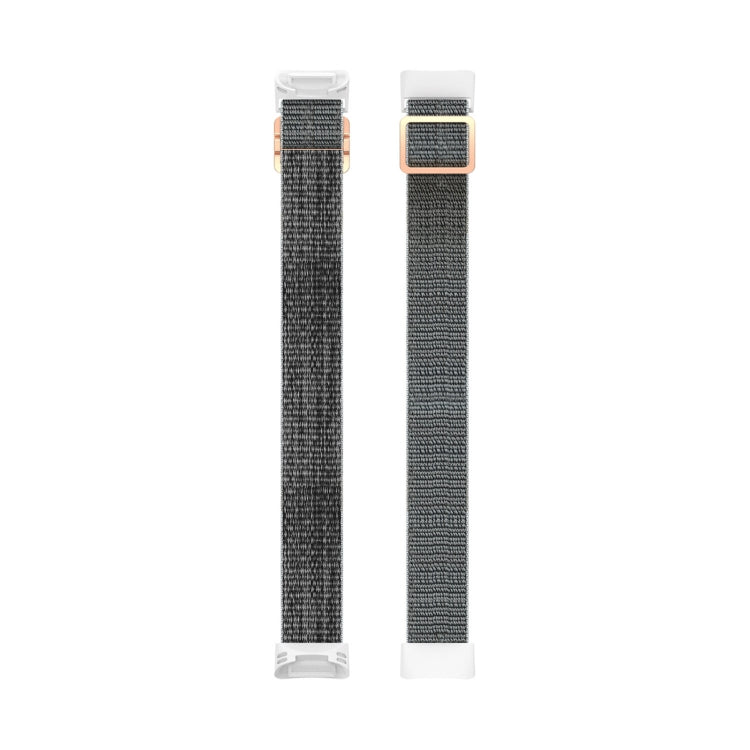 For Fitbit Charge 6 Elastic Nylon Braid Watch Band(Sea Shell) - Watch Bands by buy2fix | Online Shopping UK | buy2fix