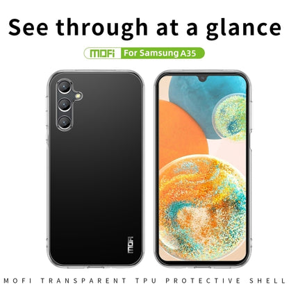 For Samsung Galaxy A35 MOFI Ming Series Ultra-thin TPU Phone Case(Transparent) - Galaxy Phone Cases by MOFI | Online Shopping UK | buy2fix
