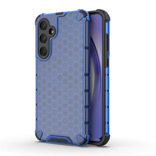 For Samsung Galaxy A33 Shockproof Honeycomb Phone Case(Blue) - Galaxy Phone Cases by buy2fix | Online Shopping UK | buy2fix