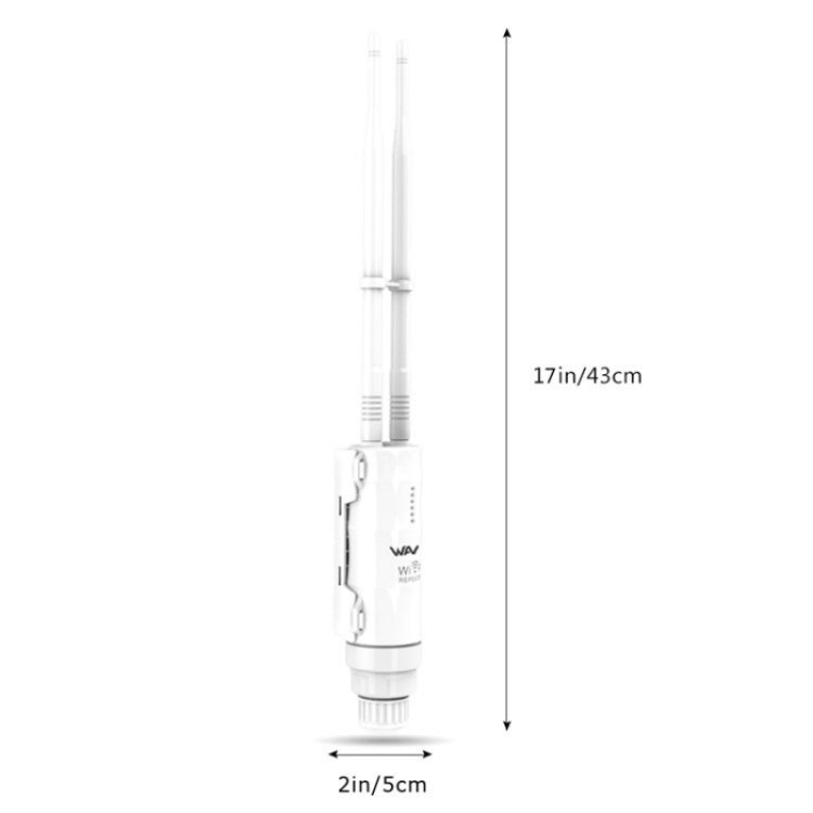 WAVLINK WN570HN2 With PoE Powered WAN/ AP / Repeater Mode 300Mbps Outdoor Router, Plug:EU Plug - Wireless Routers by WAVLINK | Online Shopping UK | buy2fix