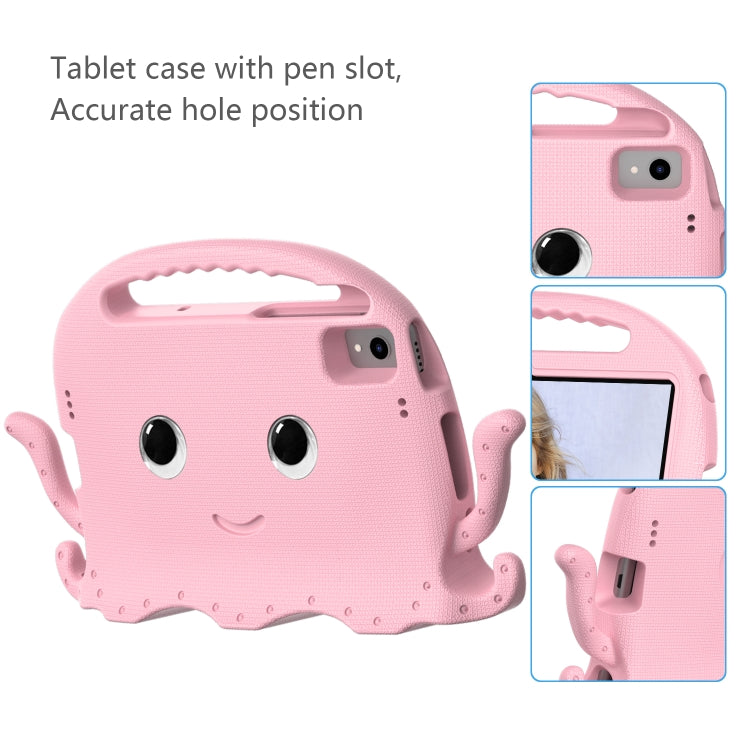 For Samsung Galaxy Tab S6 Lite 2024 Octopus Style EVA Hybrid PC Shockproof Tablet Case with Strap(Pink) - Other Galaxy Tab PC by buy2fix | Online Shopping UK | buy2fix
