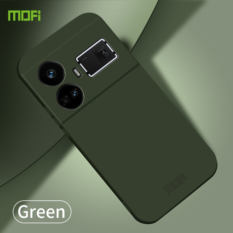 For Realme GT5 MOFI Qin Series Skin Feel All-inclusive PC Phone Case(Green) - Realme Cases by MOFI | Online Shopping UK | buy2fix