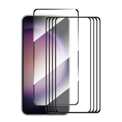 For Samsung Galaxy S24 5G 5pcs ENKAY Hat-Prince 0.18mm High Aluminum-silicon Tempered Glass Film, Support Ultrasonic Fingerprint Unclock - Galaxy S24 5G Tempered Glass by ENKAY | Online Shopping UK | buy2fix