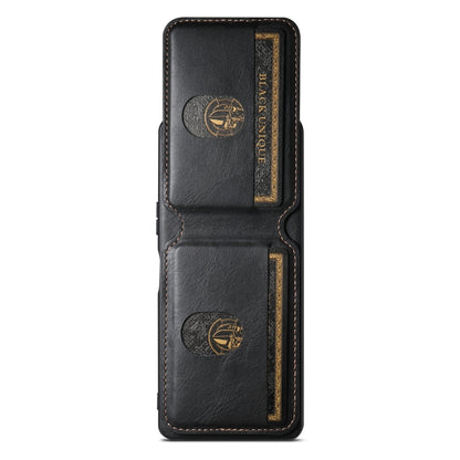 For Sony Xperia 5 V Suteni H02 Leather Wallet Stand Back Phone Case(Black) - Sony Cases by Suteni | Online Shopping UK | buy2fix