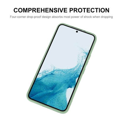 For Samsung Galaxy S24 5G ENKAY Liquid Silicone Soft Shockproof Phone Case(Light Green) - Galaxy S24 5G Cases by ENKAY | Online Shopping UK | buy2fix