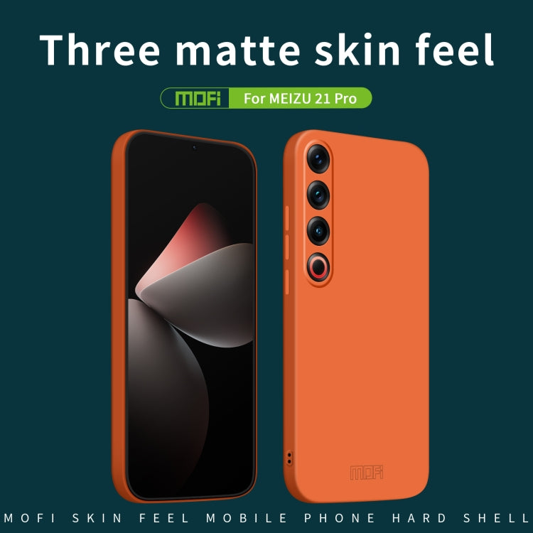 For Meizu 21 Pro MOFI Qin Series Skin Feel All-inclusive PC Phone Case(Orange) - Meizu by MOFI | Online Shopping UK | buy2fix