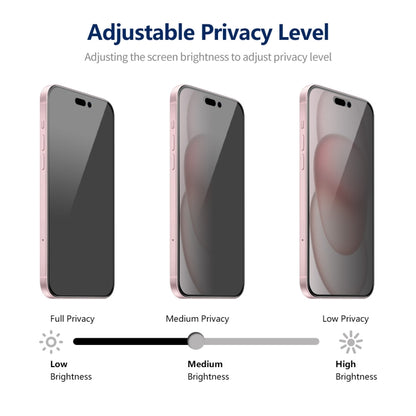 For iPhone 15 Plus ENKAY Hat-Prince 360 Degree Anti-peeping Privacy Full Screen Tempered Glass Film - iPhone 15 Plus Tempered Glass by ENKAY | Online Shopping UK | buy2fix