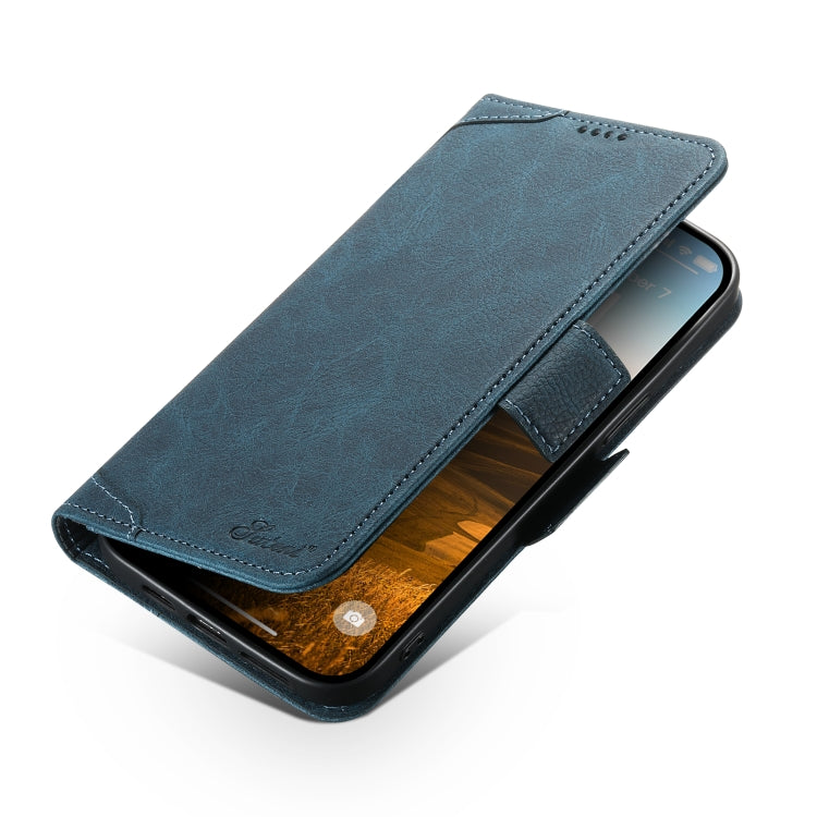 For iPhone 13 Pro SUTENI J07 Multifunctional Horizontal Flip Magsafe Leather Phone Case(Blue) - iPhone 13 Pro Cases by Suteni | Online Shopping UK | buy2fix