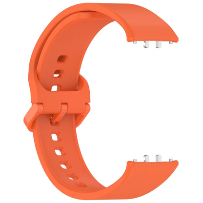 For Samsung Galaxy Fit 3 Solid Color Colorful Buckle Silicone Watch Band(Orange) - Watch Bands by buy2fix | Online Shopping UK | buy2fix