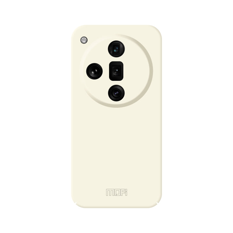 For OPPO Find X7 Ultra MOFI Qin Series Skin Feel All-inclusive PC Phone Case(Beige) - Find X7 Ultra Cases by MOFI | Online Shopping UK | buy2fix