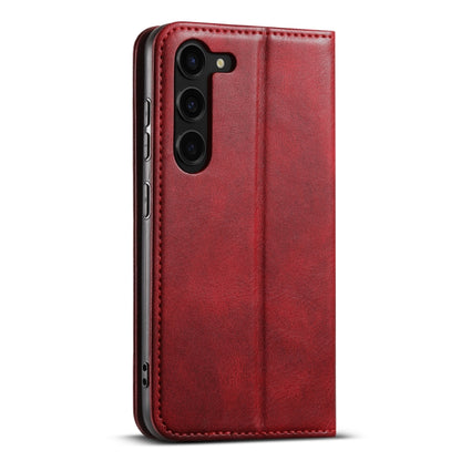 For Samsung Galaxy S23+ 5G Suteni J02 Oil Wax Wallet Leather Phone Case(Red) - Galaxy S23+ 5G Cases by Suteni | Online Shopping UK | buy2fix