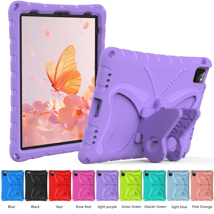 For iPad Air 11 2024 Butterfly Bracket EVA Shockproof Tablet Case(Light Purple) - iPad Air 11 2024 Cases by buy2fix | Online Shopping UK | buy2fix