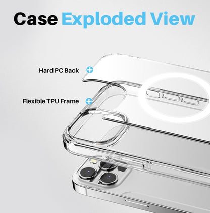 For iPhone 14 Pro NORTHJO 5 in 1 Magsafe Clear Phone Case with 2pcs Screen Film + 2pcs Rear Lens Film - iPhone 14 Pro Tempered Glass by NORTHJO | Online Shopping UK | buy2fix