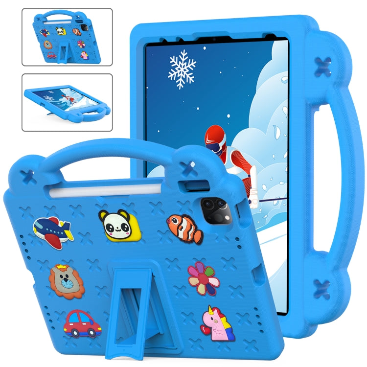 For iPad Air 11 2024 Handle Kickstand Children EVA Shockproof Tablet Case(Sky Blue) - iPad Air 11 2024 Cases by buy2fix | Online Shopping UK | buy2fix