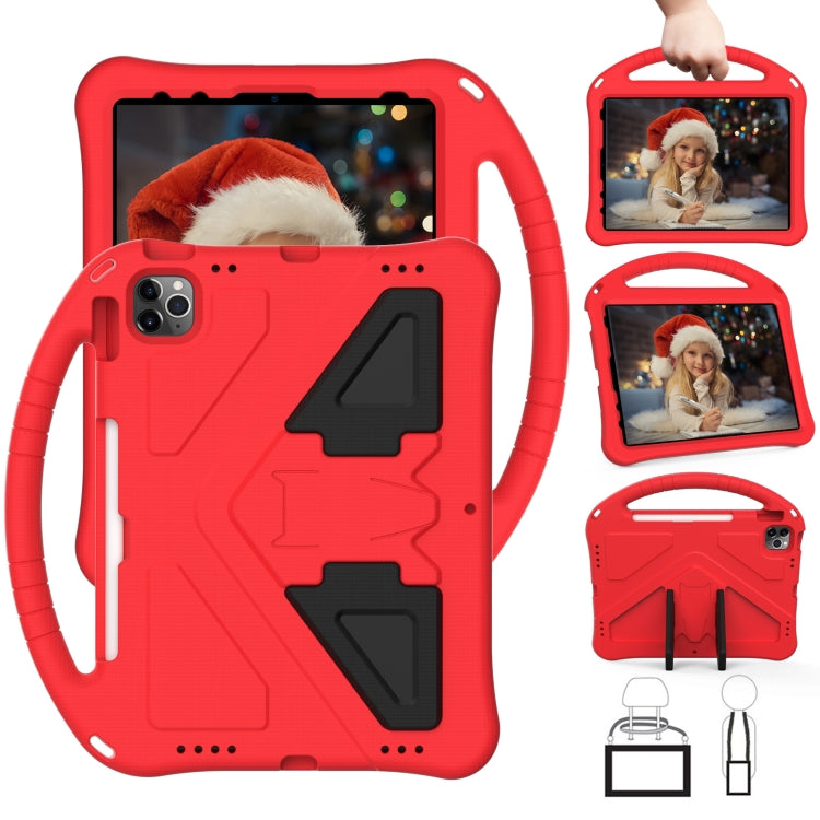 For iPad Pro 11 2024 EVA Shockproof Tablet Case with Holder(Red) - iPad Pro 11 2024 Cases by buy2fix | Online Shopping UK | buy2fix