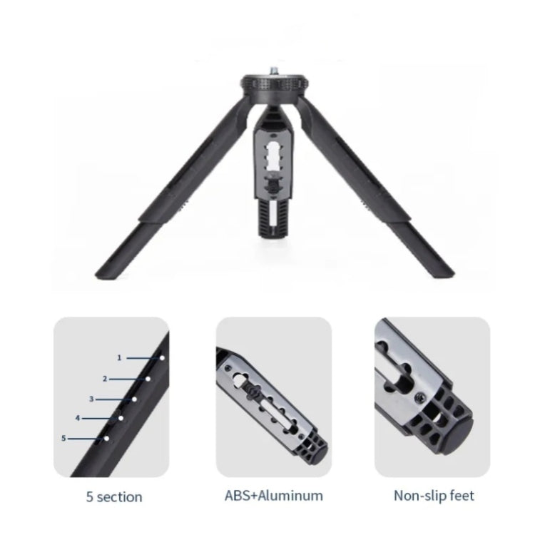 JMARY MT-30 Desktop Tripod Camera Phone Projector Selfie Stick 5-section Adjustable Tripod - Tripods by Jmary | Online Shopping UK | buy2fix