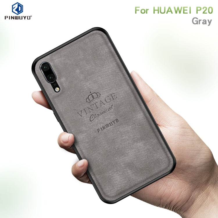 PINWUYO Shockproof Waterproof Full Coverage PC + TPU + Skin Protective Case for Huawei P20(Gray) - ASUS Cases by PINWUYO | Online Shopping UK | buy2fix