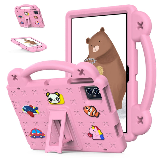 For Walmart ONN 10.1 Gen4 2024 Handle Kickstand Children EVA Shockproof Tablet Case(Pink) - Others by buy2fix | Online Shopping UK | buy2fix