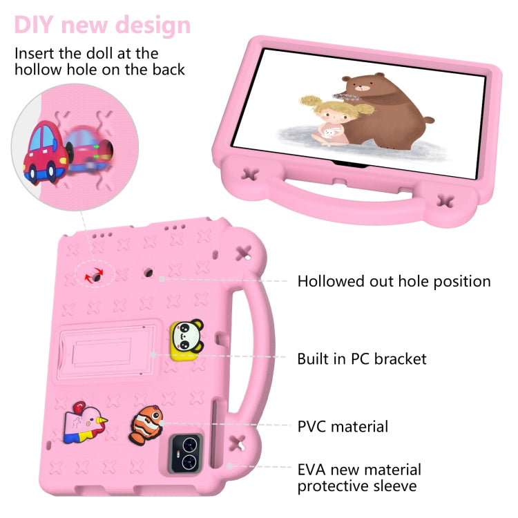 For Walmart ONN 10.1 Gen4 2024 Handle Kickstand Children EVA Shockproof Tablet Case(Pink) - Others by buy2fix | Online Shopping UK | buy2fix