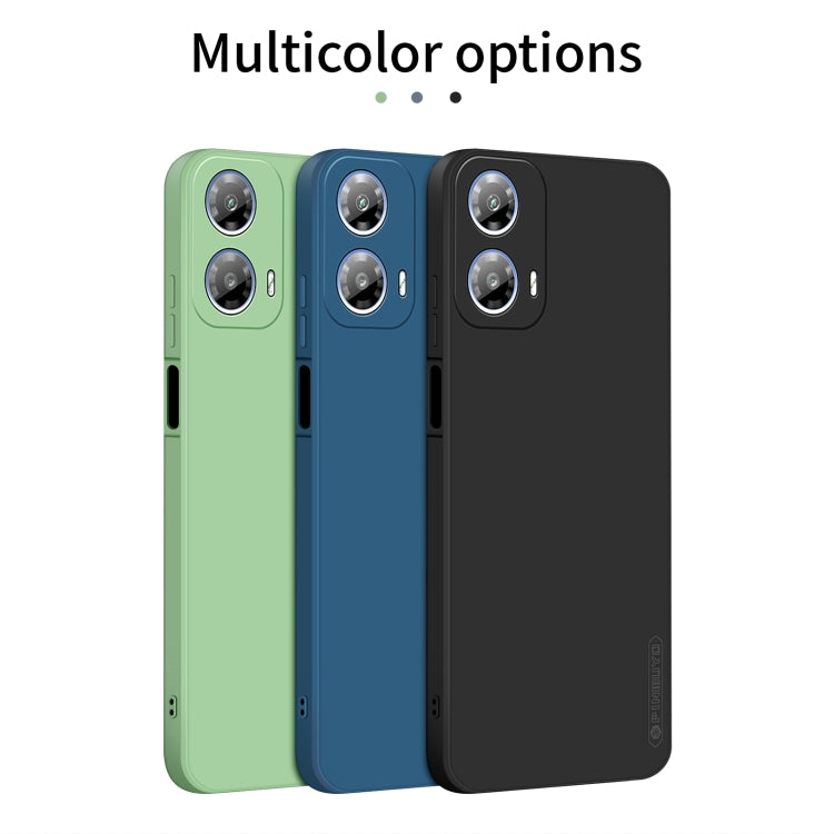 For Motorola Moto G34 5G PINWUYO Sense Series Liquid Silicone TPU Phone Case(Blue) - Motorola Cases by PINWUYO | Online Shopping UK | buy2fix