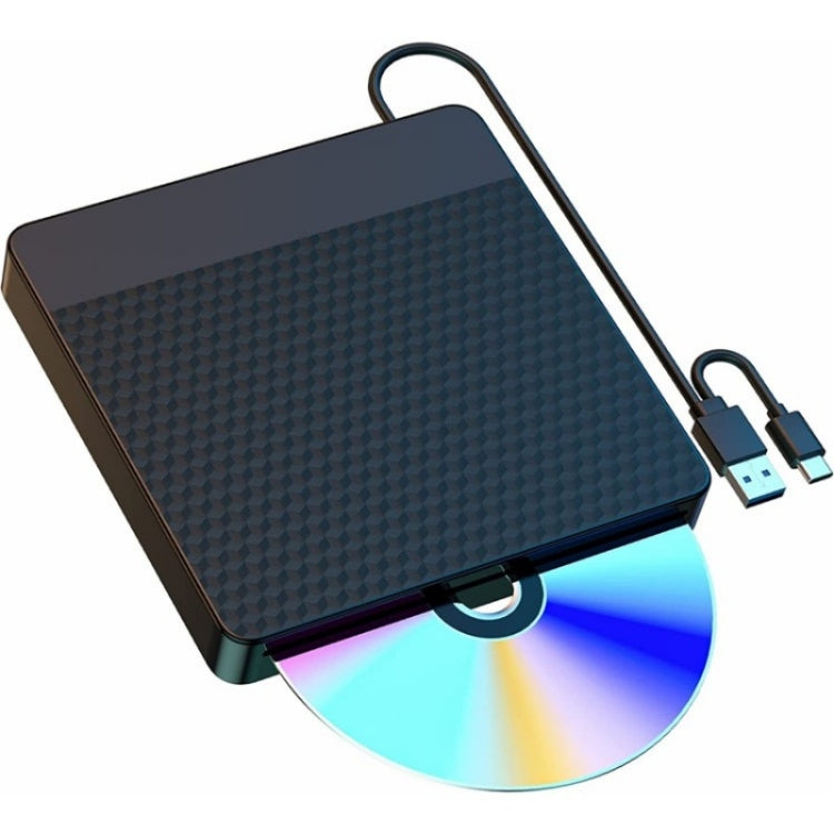 X001 USB 3.0+Type-C Disc Player External Optical Drive CD / DVD Burner Reader - Rewritable Drive by buy2fix | Online Shopping UK | buy2fix