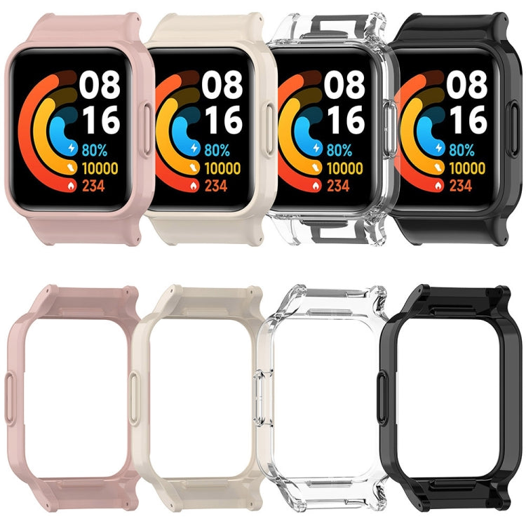 For Redmi Watch 3 Active Half Pack PC Watch Protective Case(Creamy White) - Watch Cases by buy2fix | Online Shopping UK | buy2fix