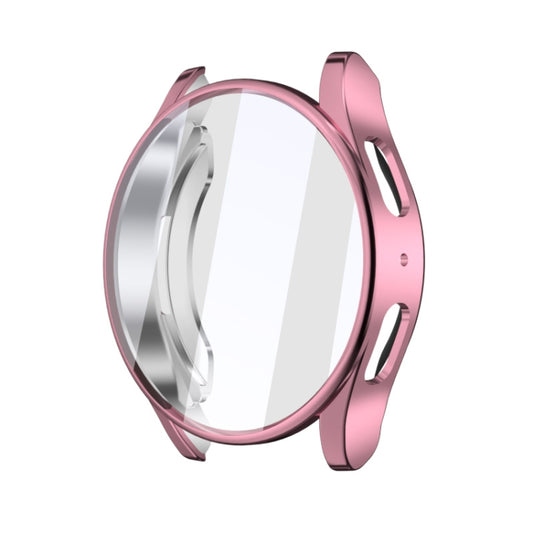 For Samsun Galaxy Watch 7 44mm Full Coverage TPU Electroplated Watch Protective Case(Pink) - Watch Cases by buy2fix | Online Shopping UK | buy2fix