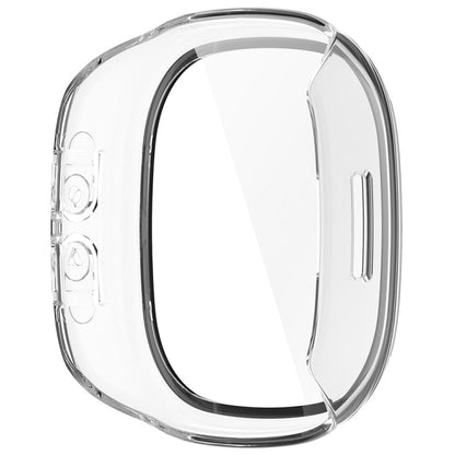 For Fitbit Ace LTE  PC + Tempered Glass Film Integrated Watch Protective Case(Transparent White) - Watch Cases by buy2fix | Online Shopping UK | buy2fix