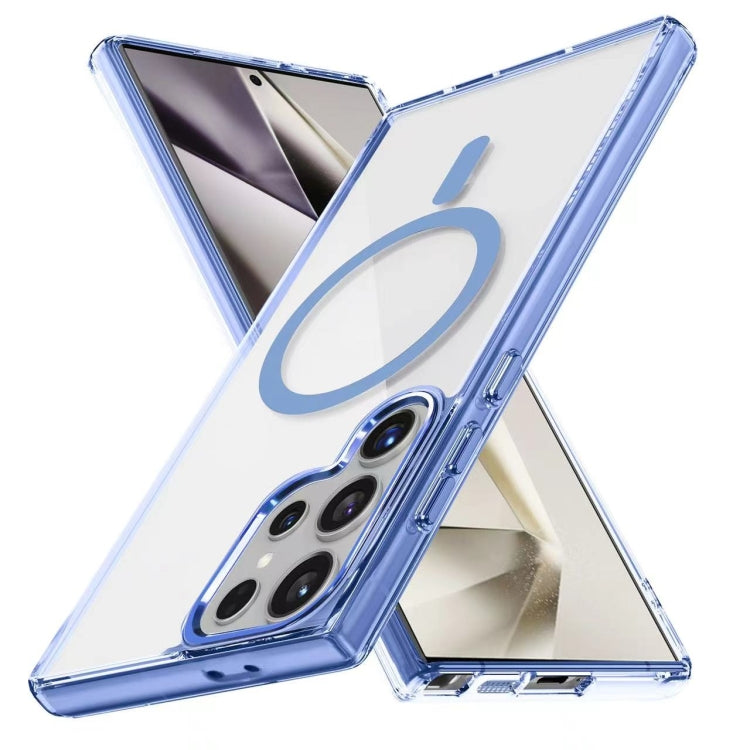 For Samsung Galaxy S24 FE 5G Ice Color Magnetic Series TPU Hybrid Acrylic Magsafe Phone Case(Yuanfeng Blue) - Galaxy S24 FE 5G Cases by buy2fix | Online Shopping UK | buy2fix