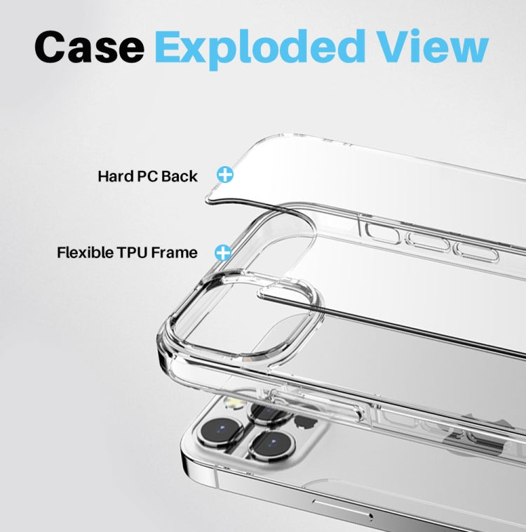 For iPhone 16 Pro NORTHJO 5 in 1 Clear Phone Case with 2pcs Screen Film + 2pcs Camera Lens Film - iPhone 16 Pro Cases by NORTHJO | Online Shopping UK | buy2fix