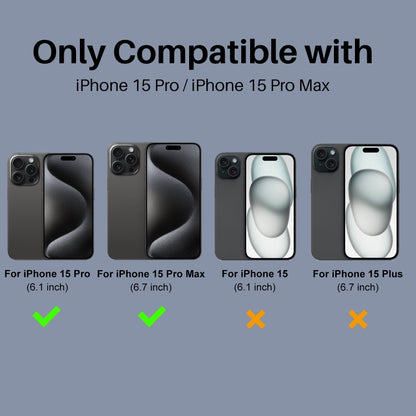 For iPhone 15 Pro / 15 Pro Max NORTHJO Camera Lens Protector 3D Night Shot Tempered Glass Film(Black) - iPhone 15 Pro Max Tempered Glass by NORTHJO | Online Shopping UK | buy2fix