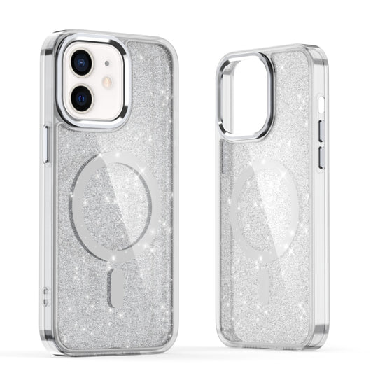 For iPhone 11 Glitter MagSafe Shockproof Phone Case(Grey) - iPhone 11 Cases by buy2fix | Online Shopping UK | buy2fix