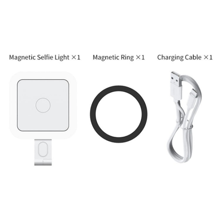 V18 Portable Skin Beauty Live Streaming LED Fill Light Magnetic Phone Selfie Lamp(White) - Selfie Light by buy2fix | Online Shopping UK | buy2fix