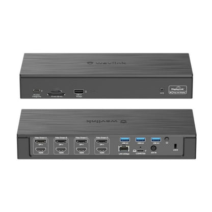 WAVLINK UG69PD8 Pro 18-in-1 DP / HD 5K Quadruple Display USB C Universal Docking Station, Plug:EU Plug - Adapter by WAVLINK | Online Shopping UK | buy2fix