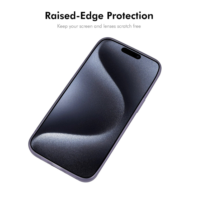 For iPhone 16 Pro Max ENKAY Hat-Prince Translucent Matte TPU Phone Case with Lens Film(Blue) - iPhone 16 Pro Max Cases by ENKAY | Online Shopping UK | buy2fix