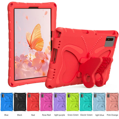 For Lenovo Tab M11 / Xiaoxin Pad 11 2024 Butterfly Bracket EVA Shockproof Tablet Case(Red) - Lenovo by buy2fix | Online Shopping UK | buy2fix