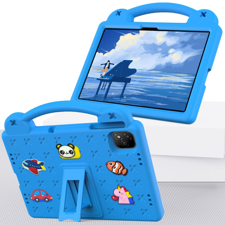 For Infinix Xpad 11 X1101 2024 Handle Kickstand Children EVA Shockproof Tablet Case(Sky Blue) - Others by buy2fix | Online Shopping UK | buy2fix