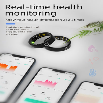 R20 SIZE 14 Smart Ring, Support Heart Rate / Blood Oxygen / Sleep Monitoring / Multiple Sports Modes(Black) - Smart Rings / Smart Telephones by buy2fix | Online Shopping UK | buy2fix