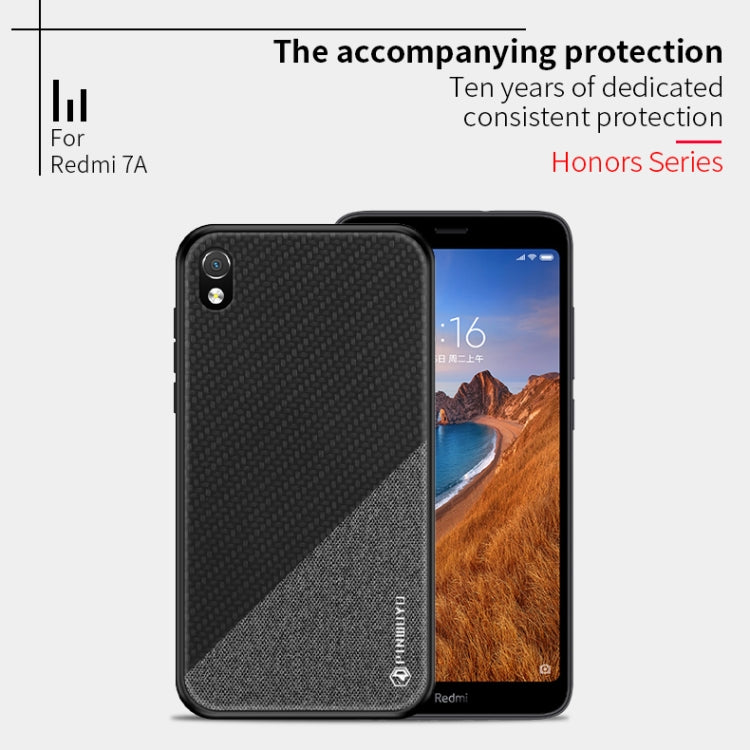 PINWUYO Honors Series Shockproof PC + TPU Protective Case for Xiaomi RedMi 7A(Black) - More Brand by PINWUYO | Online Shopping UK | buy2fix