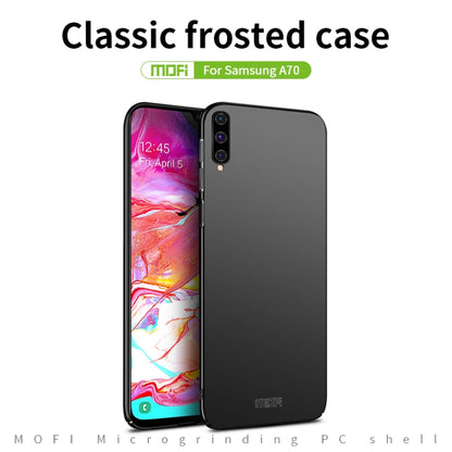 For Galaxy A70 MOFI Frosted PC Ultra-thin Hard Case(Rose gold) - Galaxy Phone Cases by MOFI | Online Shopping UK | buy2fix