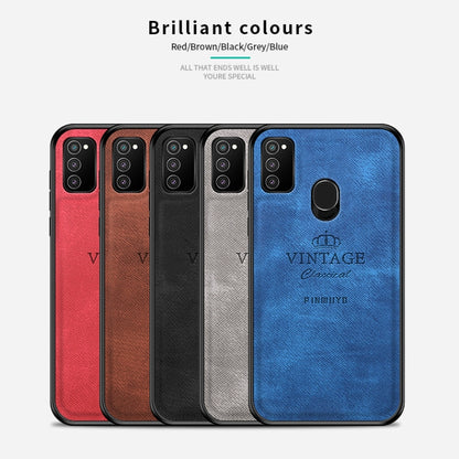 For Galaxy M30S PINWUYO Zun Series PC + TPU + Skin Waterproof And Anti-fall All-inclusive Protective Shell(Red) - Galaxy Phone Cases by PINWUYO | Online Shopping UK | buy2fix
