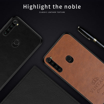 FFor Xiaomi Redmi Note 8T PINWUYO Pin Rui Series Classical PU Leather + PC + TPU Anti-fall All-inclusive Case (Brown) - Xiaomi Cases by PINWUYO | Online Shopping UK | buy2fix