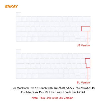 ENKAY TPU Soft Keyboard Protector for MacBook Pro 16 inch A2141 / Pro 13.3 inch A2289 & A2251 & A2338 (2020), US Version - Keyboard Protector by ENKAY | Online Shopping UK | buy2fix