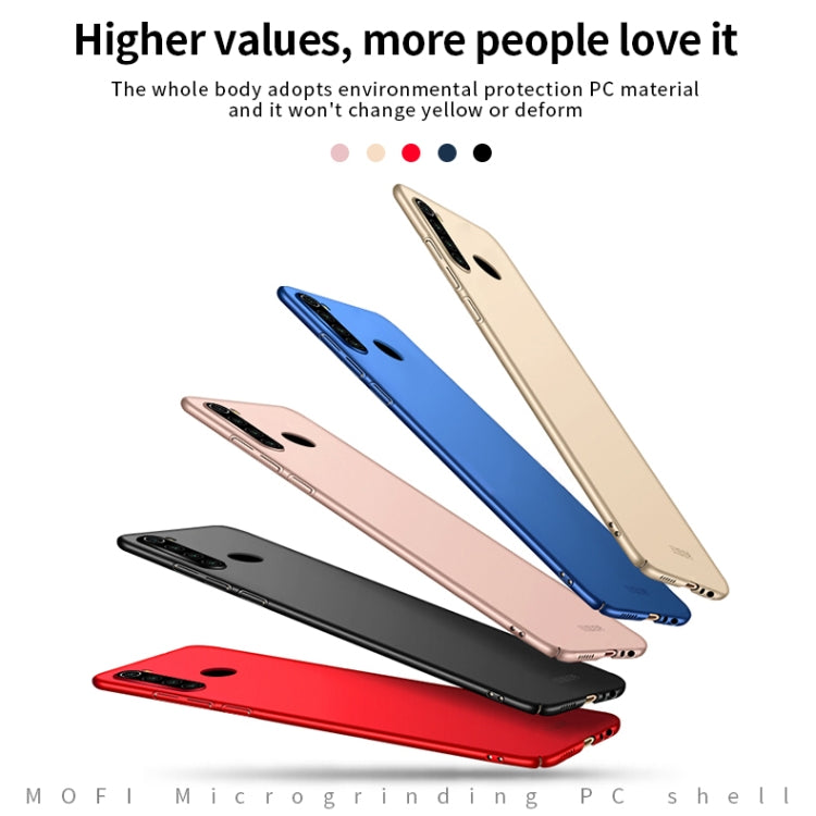 For Xiaomi RedMi Note8T MOFI Frosted PC Ultra-thin Hard Case(Black) - Xiaomi Cases by MOFI | Online Shopping UK | buy2fix