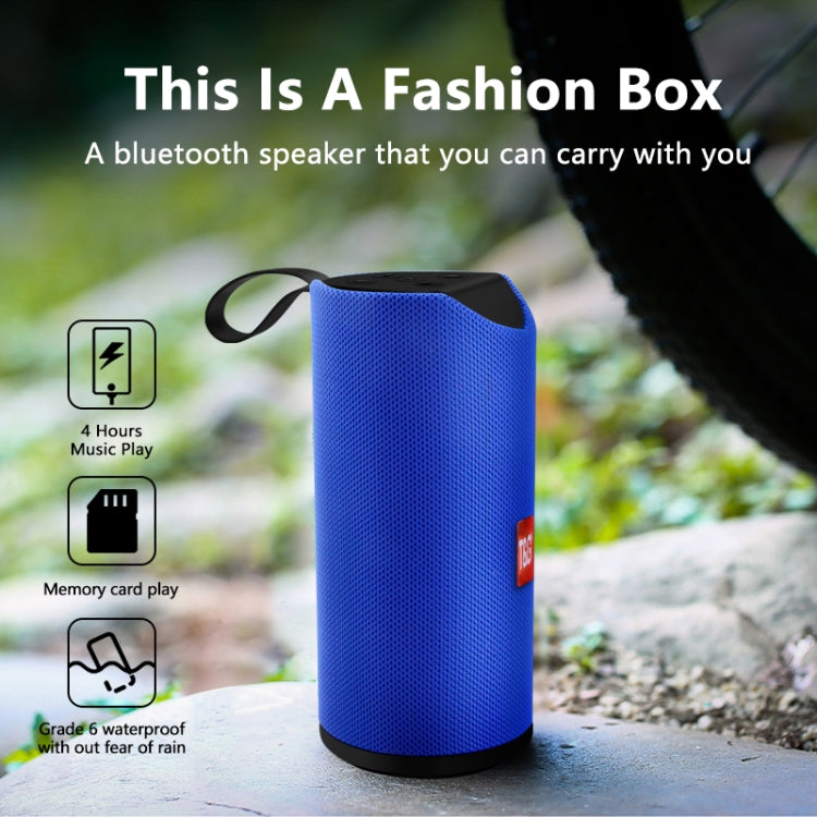 T&G TG113 Portable Bluetooth Speakers Waterproof Stereo Outdoor Loudspeaker MP3 Bass Sound Box with FM Radio(Blue) - Desktop Speaker by T&G | Online Shopping UK | buy2fix