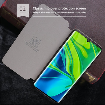 For Xiaomi Mi CC9 Pro / Mi Note10 / Mi Note10 Pro MOFI Rui Series Classical Leather Flip Leather Case With Bracket Embedded Steel Plate All-inclusive(Blue) - Xiaomi Cases by MOFI | Online Shopping UK | buy2fix