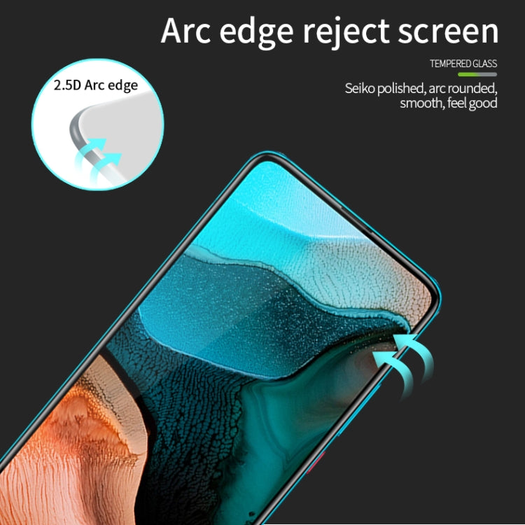 For RedMi K30 pro PINWUYO 9H 2.5D Full Screen Tempered Glass Film(Black) -  by PINWUYO | Online Shopping UK | buy2fix