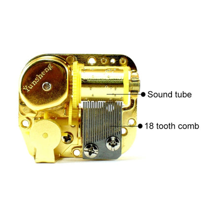 Eight-tone Gold-plated Bar Repair Parts DIY Sky City Paperback Music Box(Castle in the Sky) - Music Box by buy2fix | Online Shopping UK | buy2fix