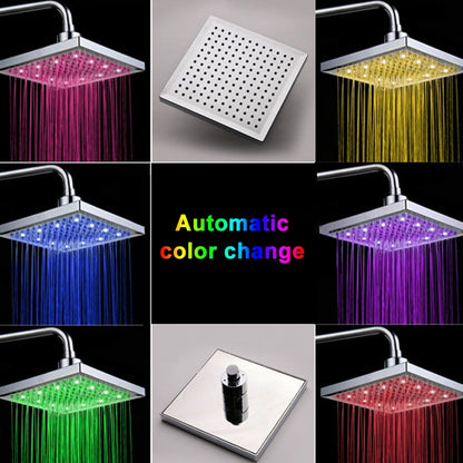 7 Colors Replacement Shower LED Automatic Bathroom Shower Head - Shower Head by buy2fix | Online Shopping UK | buy2fix