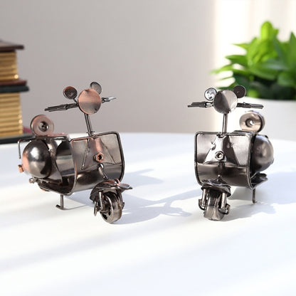 Mini Iron Sheep Motorcycle Decoration Creative Home Desktop Decoration Online Shop Shooting Props(Red Copper) - Desktop Ornaments by buy2fix | Online Shopping UK | buy2fix